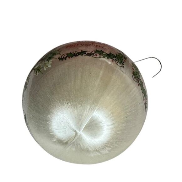 Cardinal Sounds of Christmas Quote Silk Ball Holiday VTG Ornament Gift READ - Picture 5 of 9